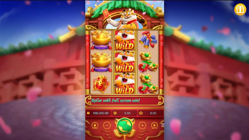 Fortune Tiger modo demo gratis — interfaz del juego con créditos virtuales activos